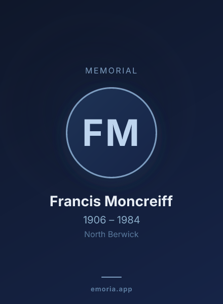 Memorial portrait of Francis Moncreiff