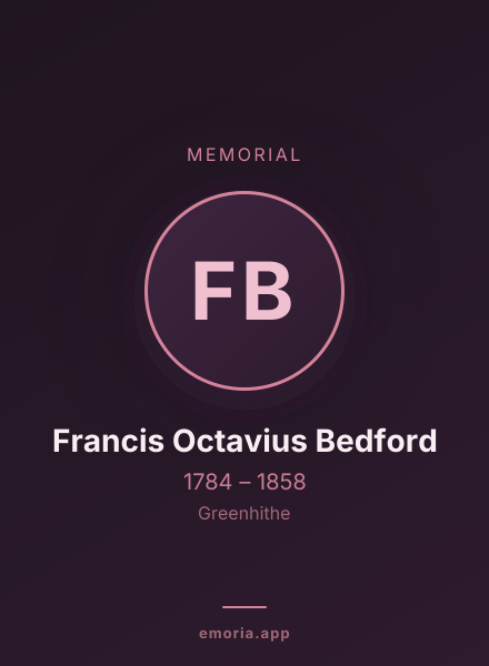 Memorial portrait of Francis Octavius Bedford