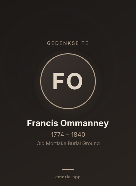 Gedenkportrait von Francis Ommanney