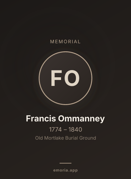 Memorial portrait of Francis Ommanney