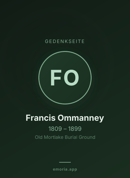 Gedenkportrait von Francis Ommanney