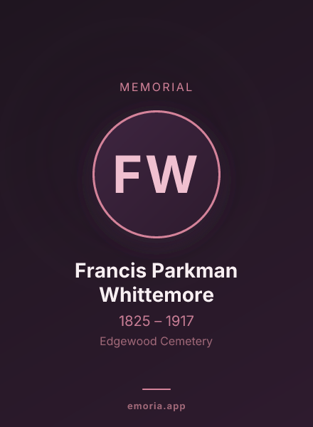 Memorial portrait of Francis Parkman Whittemore