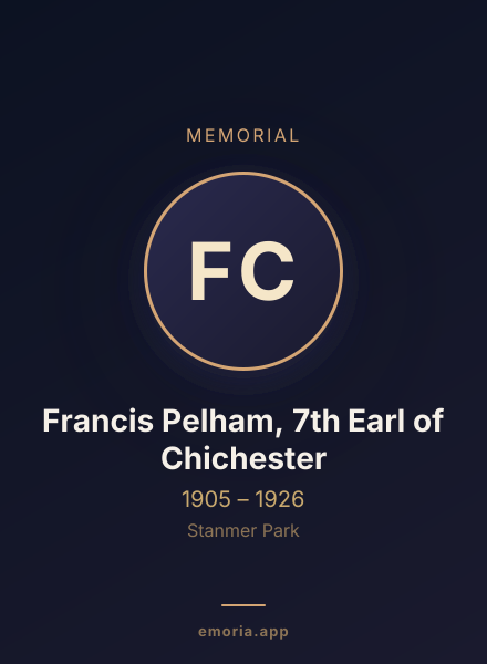 Memorial portrait of Francis Pelham, 7th Earl of Chichester