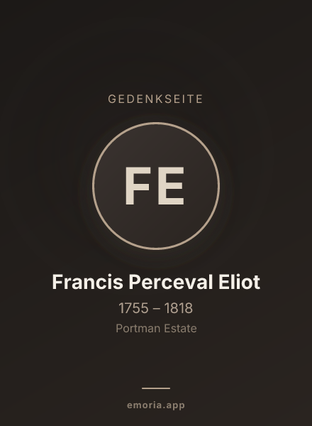 Gedenkportrait von Francis Perceval Eliot
