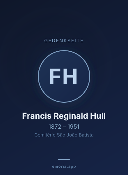 Gedenkportrait von Francis Reginald Hull