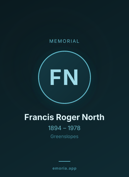 Memorial portrait of Francis Roger North
