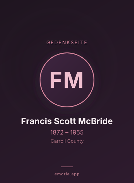 Gedenkportrait von Francis Scott McBride