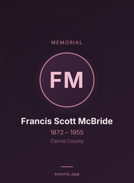 Memorial portrait of Francis Scott McBride
