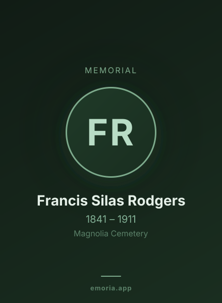 Memorial portrait of Francis Silas Rodgers