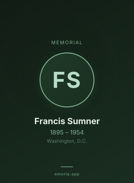 Memorial portrait of Francis Sumner