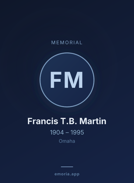 Memorial portrait of Francis T.B. Martin