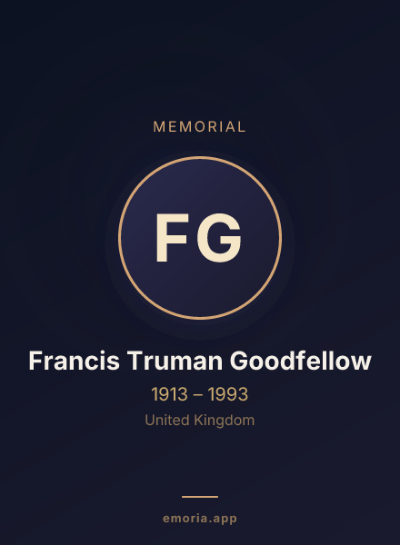 Memorial portrait of Francis Truman Goodfellow