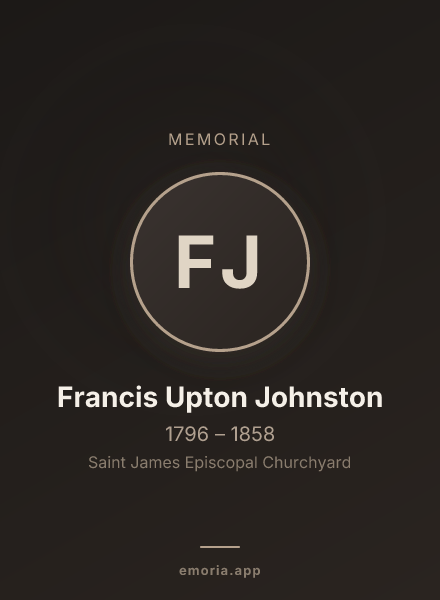 Memorial portrait of Francis Upton Johnston