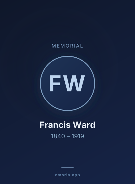Memorial portrait of Francis Ward