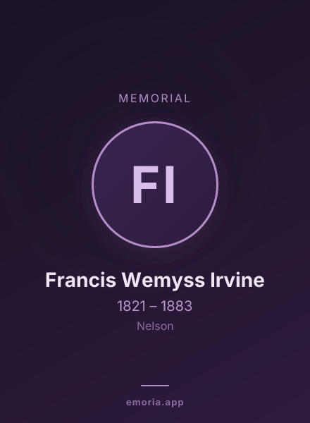 Memorial portrait of Francis Wemyss Irvine