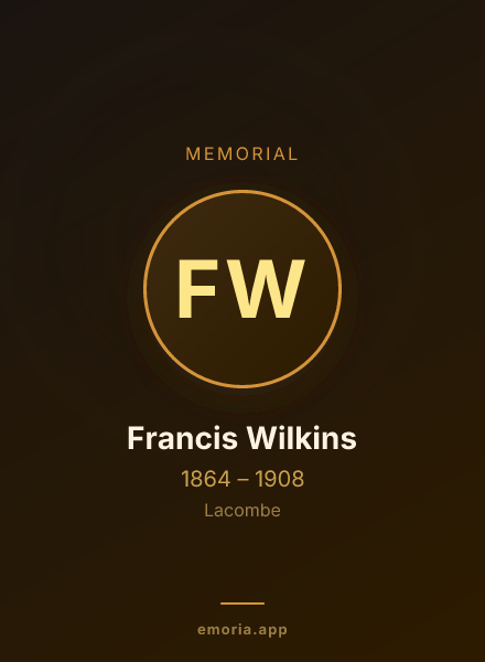 Memorial portrait of Francis Wilkins