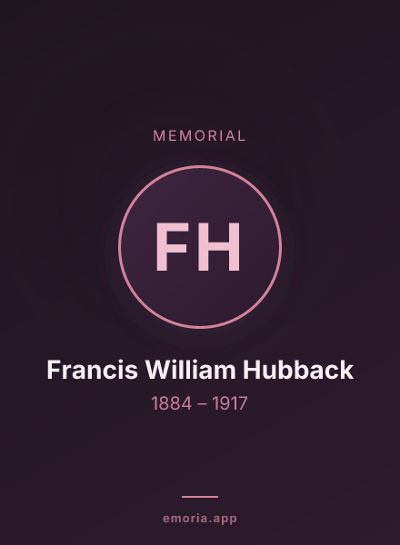 Memorial portrait of Francis William Hubback