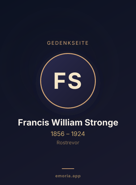 Gedenkportrait von Francis William Stronge