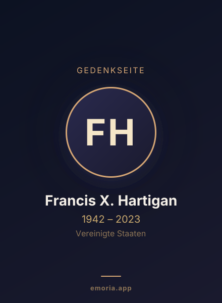 Gedenkportrait von Francis X. Hartigan