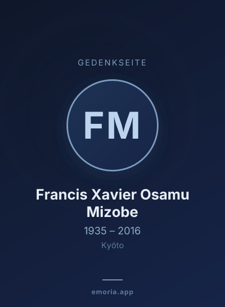 Gedenkportrait von Francis Xavier Osamu Mizobe