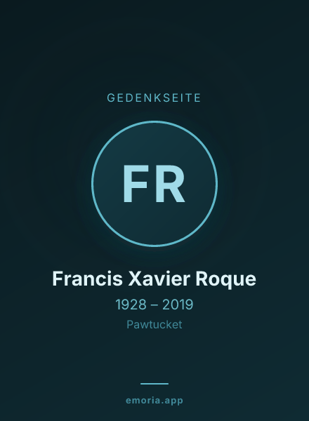 Gedenkportrait von Francis Xavier Roque