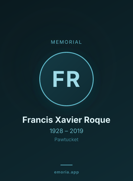 Memorial portrait of Francis Xavier Roque