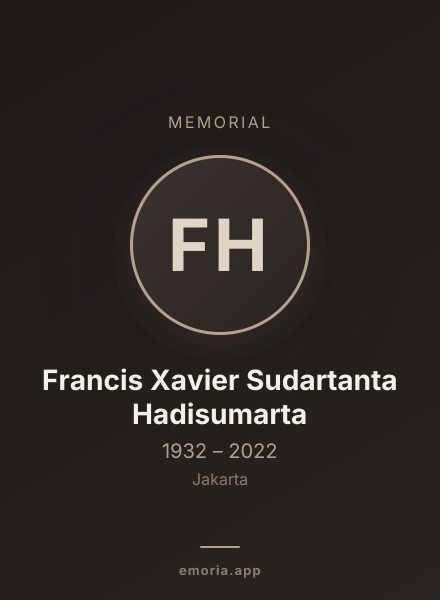 Memorial portrait of Francis Xavier Sudartanta Hadisumarta