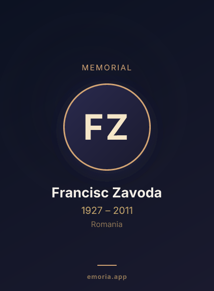 Memorial portrait of Francisc Zavoda