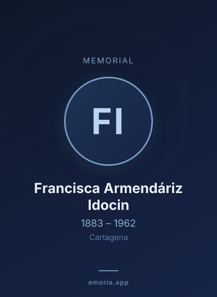 Memorial portrait of Francisca Armendáriz Idocin