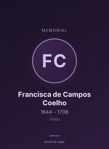 Memorial portrait of Francisca de Campos Coelho