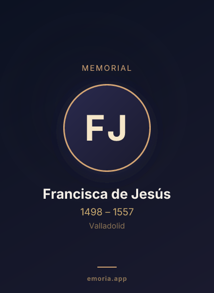 Memorial portrait of Francisca de Jesús