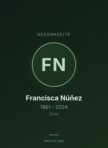 Gedenkportrait von Francisca Núñez