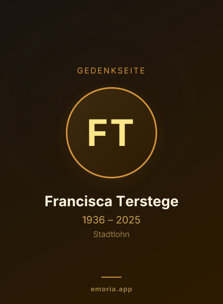 Gedenkportrait von Francisca Terstege