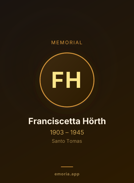 Memorial portrait of Franciscetta Hörth