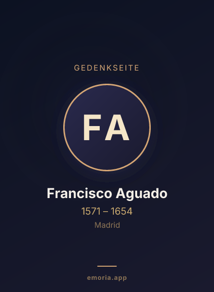 Gedenkportrait von Francisco Aguado