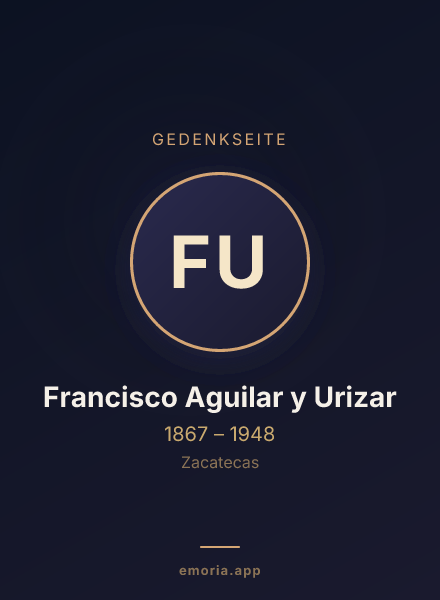 Gedenkportrait von Francisco Aguilar y Urizar