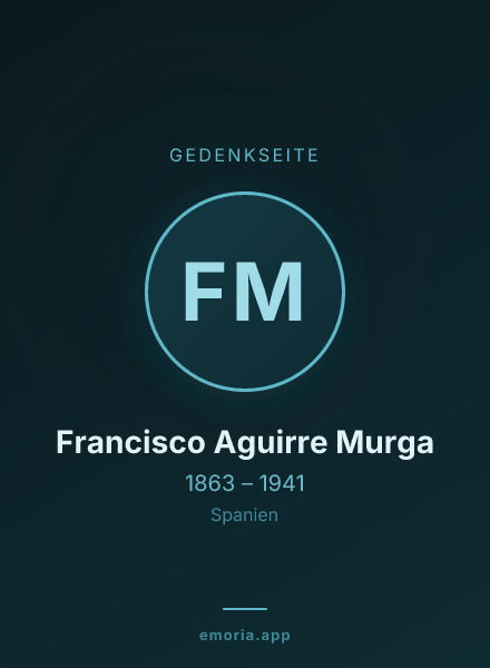 Gedenkportrait von Francisco Aguirre Murga