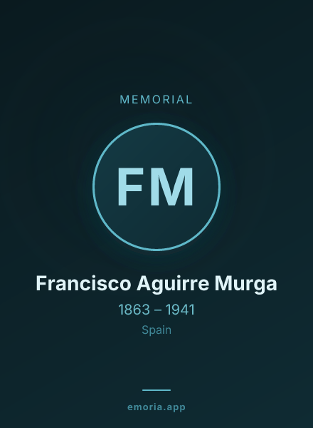 Memorial portrait of Francisco Aguirre Murga