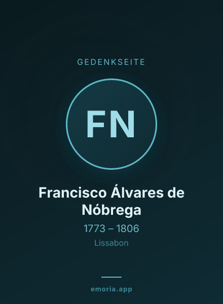 Gedenkportrait von Francisco Álvares de Nóbrega