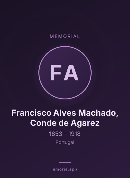 Memorial portrait of Francisco Alves Machado, Conde de Agarez