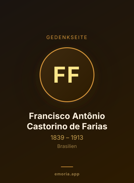 Gedenkportrait von Francisco Antônio Castorino de Farias