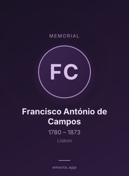 Memorial portrait of Francisco António de Campos