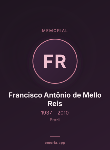 Memorial portrait of Francisco Antônio de Mello Reis