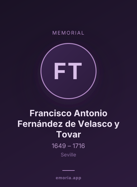 Memorial portrait of Francisco Antonio Fernández de Velasco y Tovar
