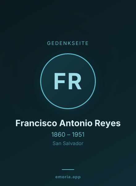 Gedenkportrait von Francisco Antonio Reyes