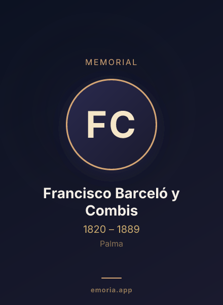 Memorial portrait of Francisco Barceló y Combis