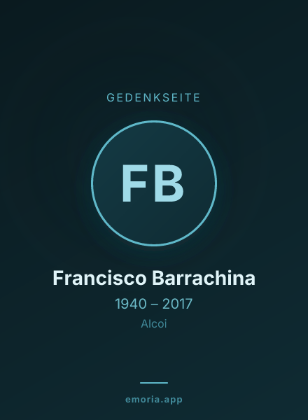 Gedenkportrait von Francisco Barrachina