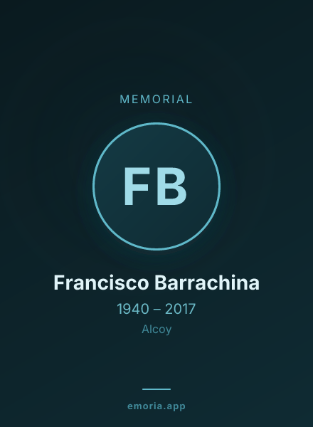 Memorial portrait of Francisco Barrachina