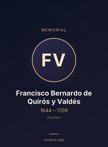 Memorial portrait of Francisco Bernardo de Quirós y Valdés