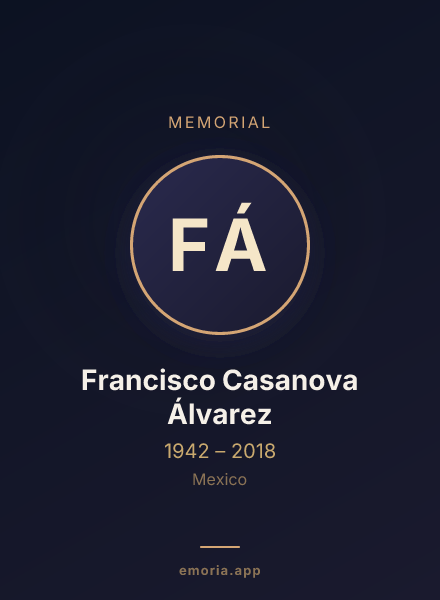 Memorial portrait of Francisco Casanova Álvarez